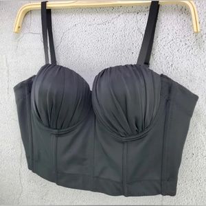 Sexy Black Cropped Corset, Size Small, NWOT